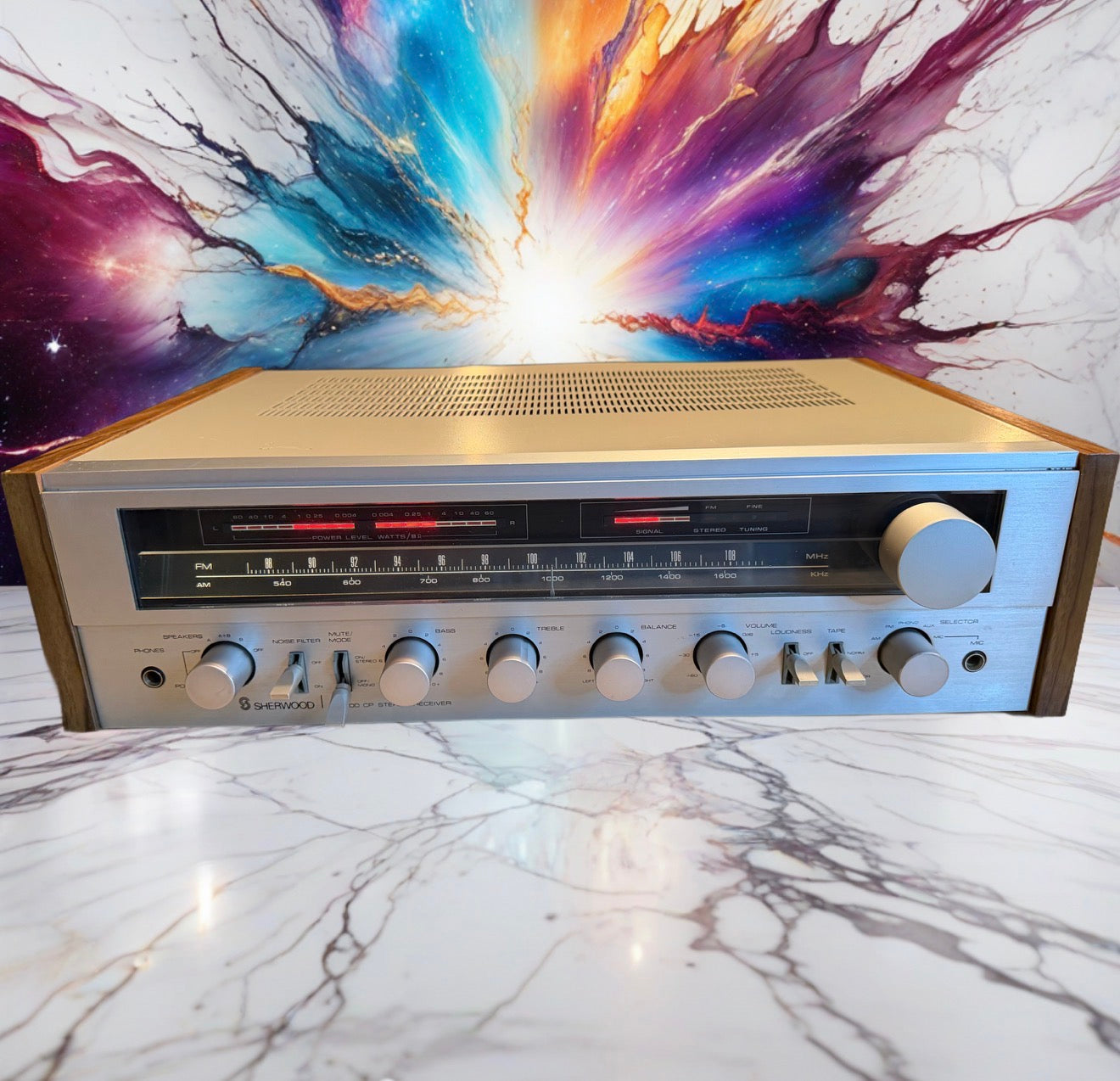 Vintage Sherwood S-8300 CP, 30W AM/FM Stereo Receiver, 1980s. Fresh Service Rare