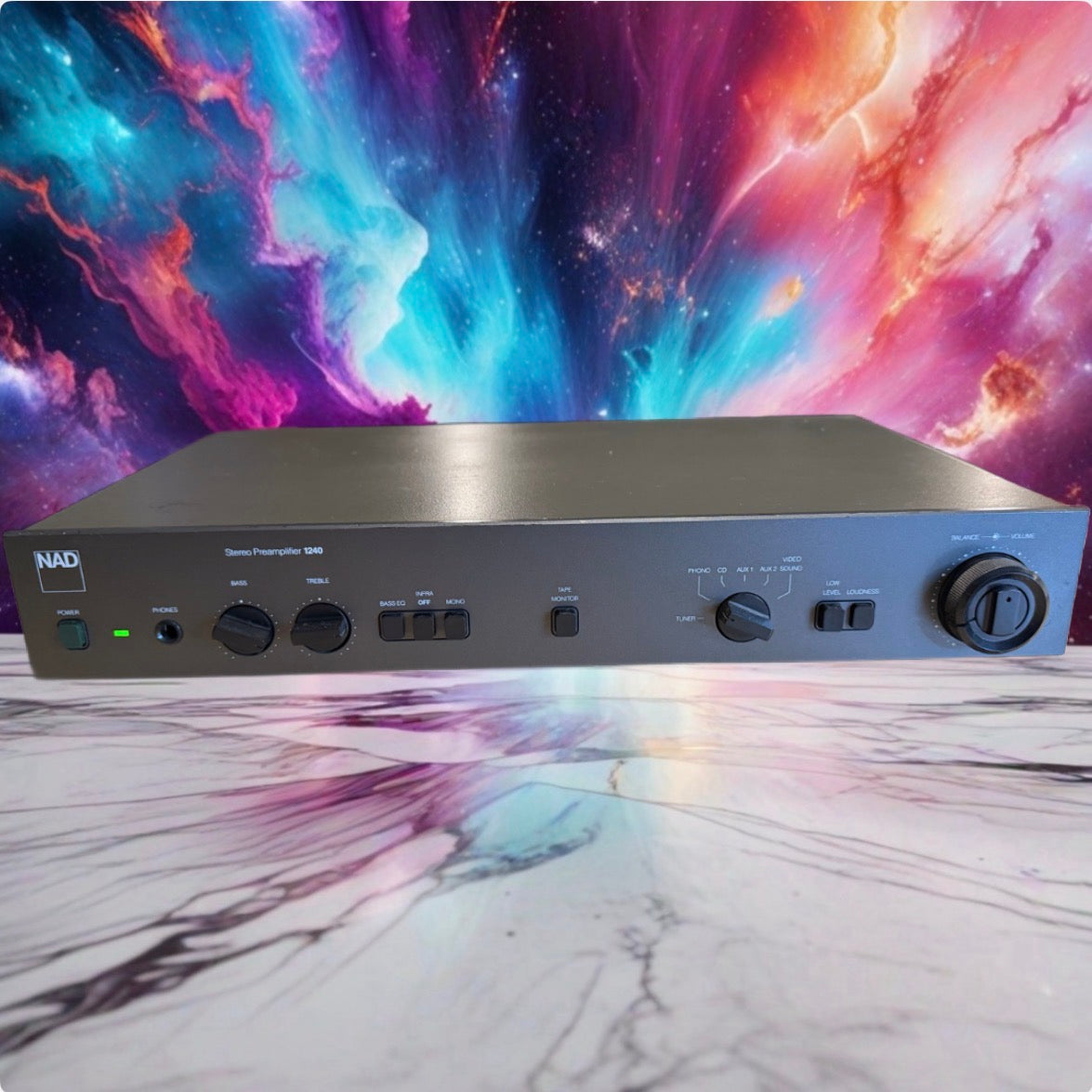 NAD 1240 Vintage Stereo Pre-Amplifier. Recapped, Full Serviced Works Amazing🎶🔥