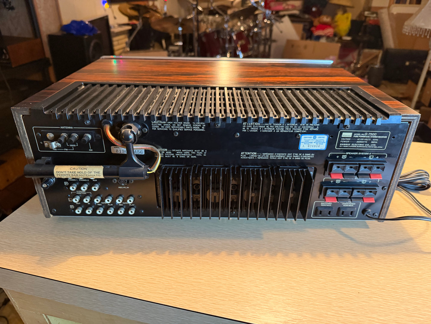 Sansui G-7500 Stereo Receiver Full Fresh Service New Bulbs Installed Near Mint!