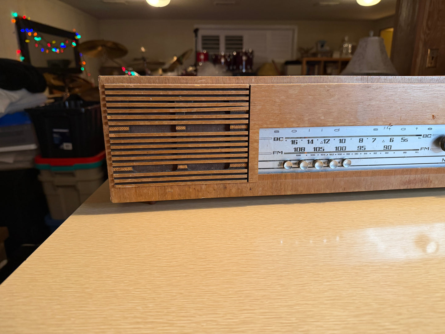 NORDMENDE SPECTRA "C" PHONIC AM/FM TABLETOP RADIO 1960s Germany - Works Great