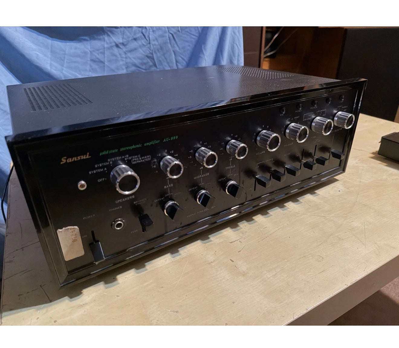 VINTAGE SANSUI AU-999 SOLID STATE STEREOPHONIC AMPLIFIER INTEGRATED AMP SERVICED