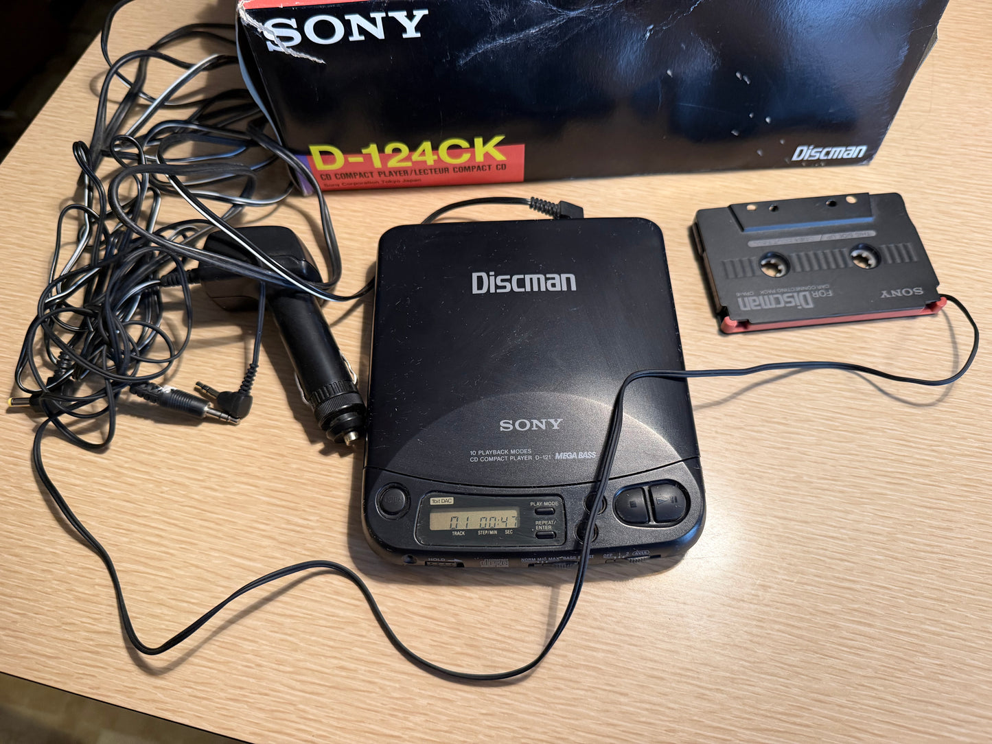 Sony Discman D-121 Portable CD Player – Complete in Box (CIB) – Serviced Rare🎶