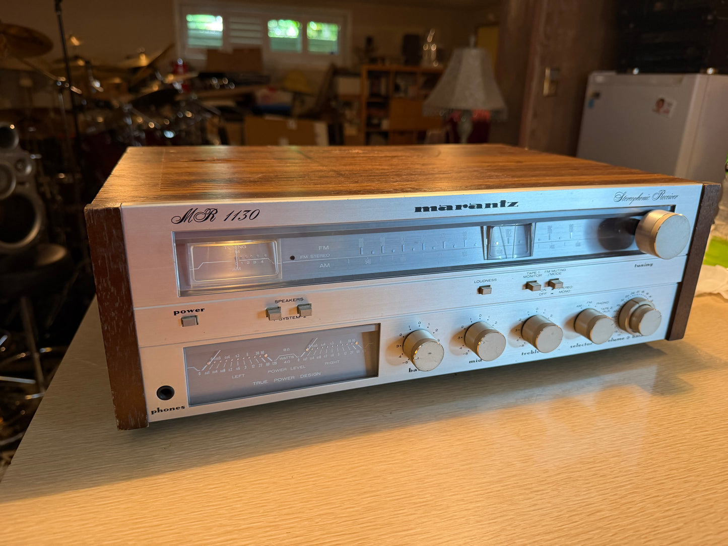 Vintage Marantz Receiver MR 1130 Stereo Am FM Amplifier Needs Servicing READ