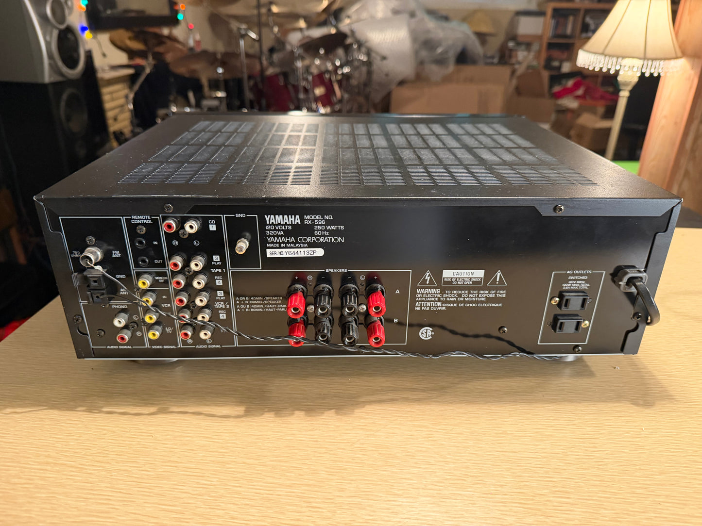 Yamaha RX-596 Natural Sound Stereo Receiver Bundle With Remote FRESH SERVICE🎶🔥