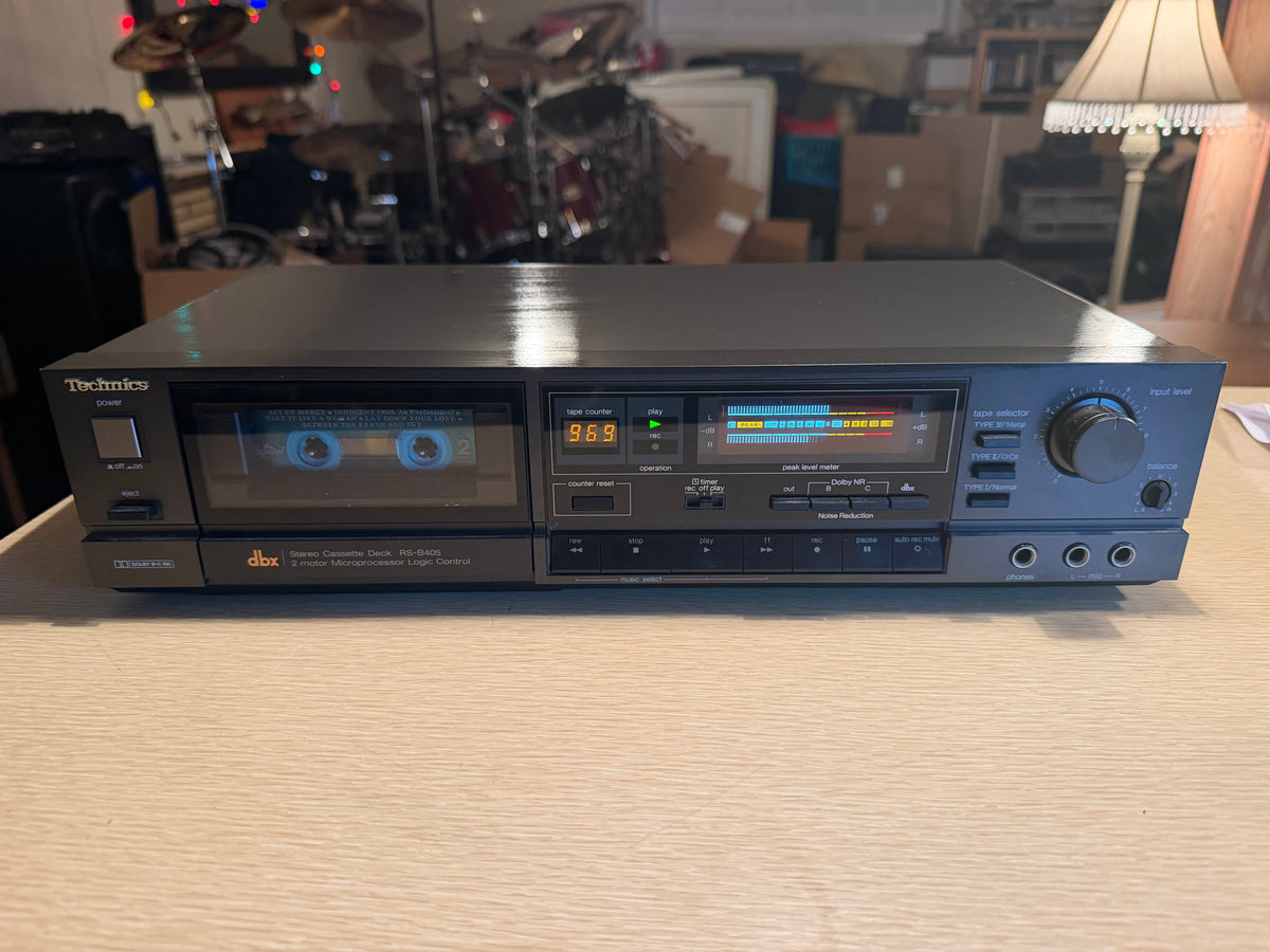 Technics RS-B405 Stereo Cassette Deck Full Fresh Service DBX Fully Operational🎶