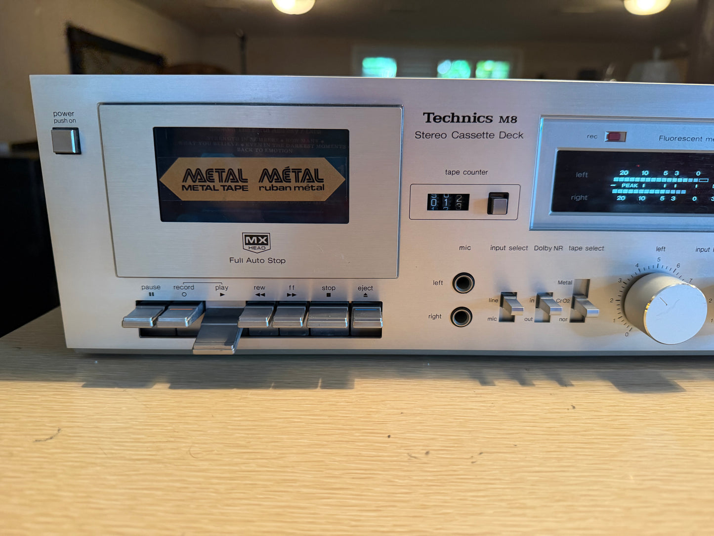 Technics RS - M8 Stereo Cassette Deck Made In Japan FULL FRESH SERVICE NICE!🎶