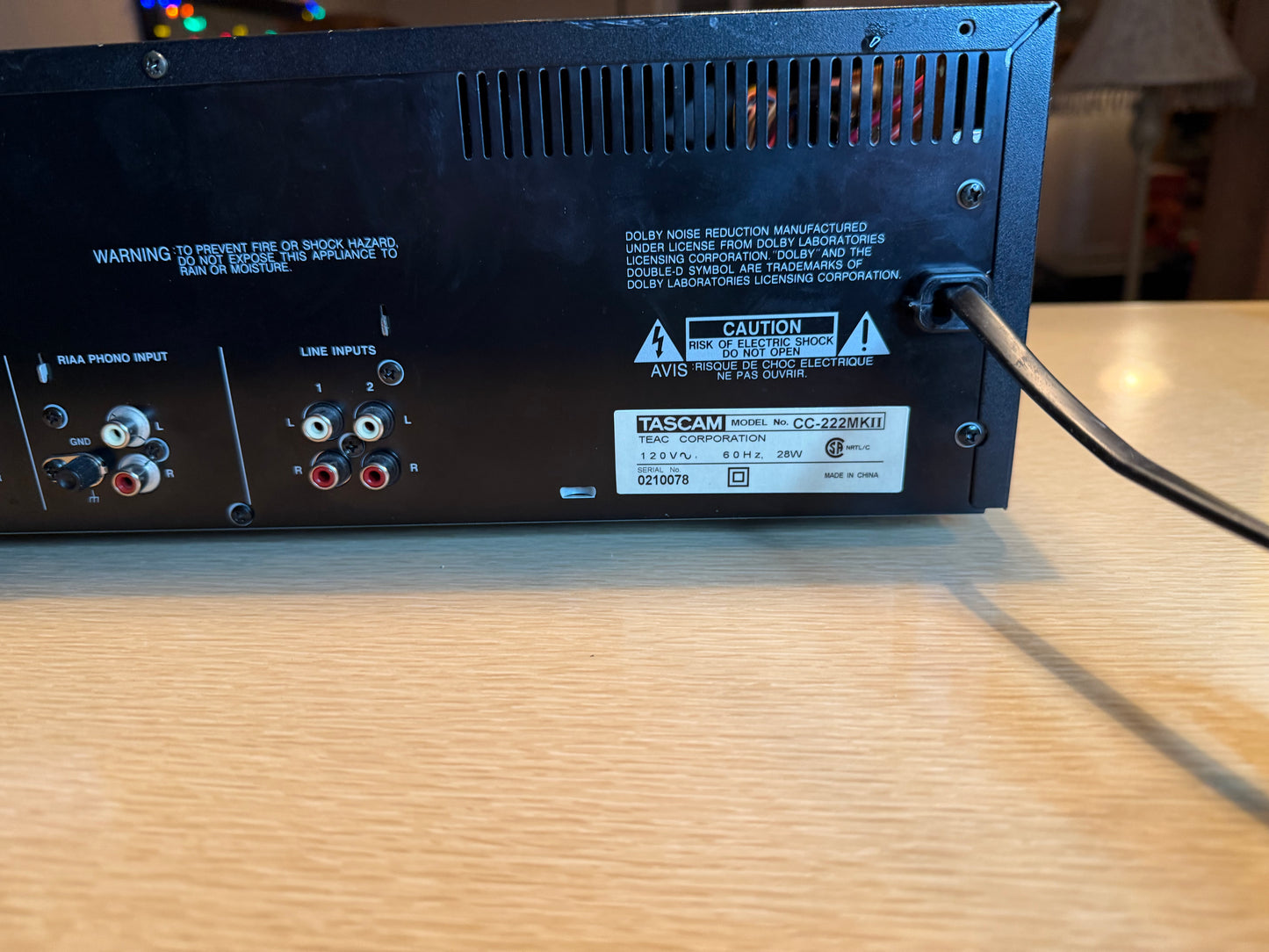 Tascam CC-222SL MKII Professional Cassette/CD Recorder Combo - Serviced Great!
