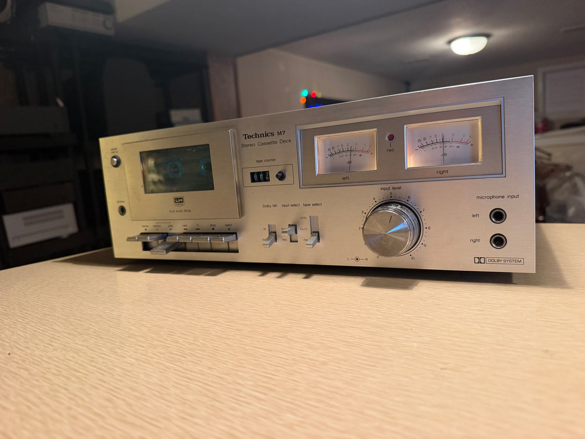 Technics RS-M7 Stereo Cassette Deck Works Great Full Fresh Service Near Mint🎶🔥