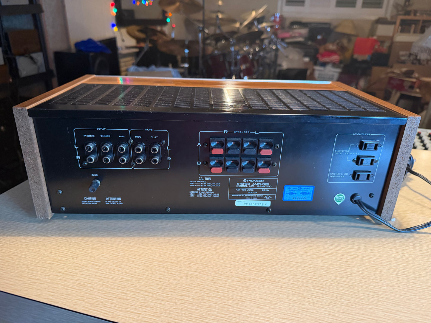 Rare Pioneer SA-6700 Integrated Amplifier Silver Face Vu Meters Fresh Service🎶