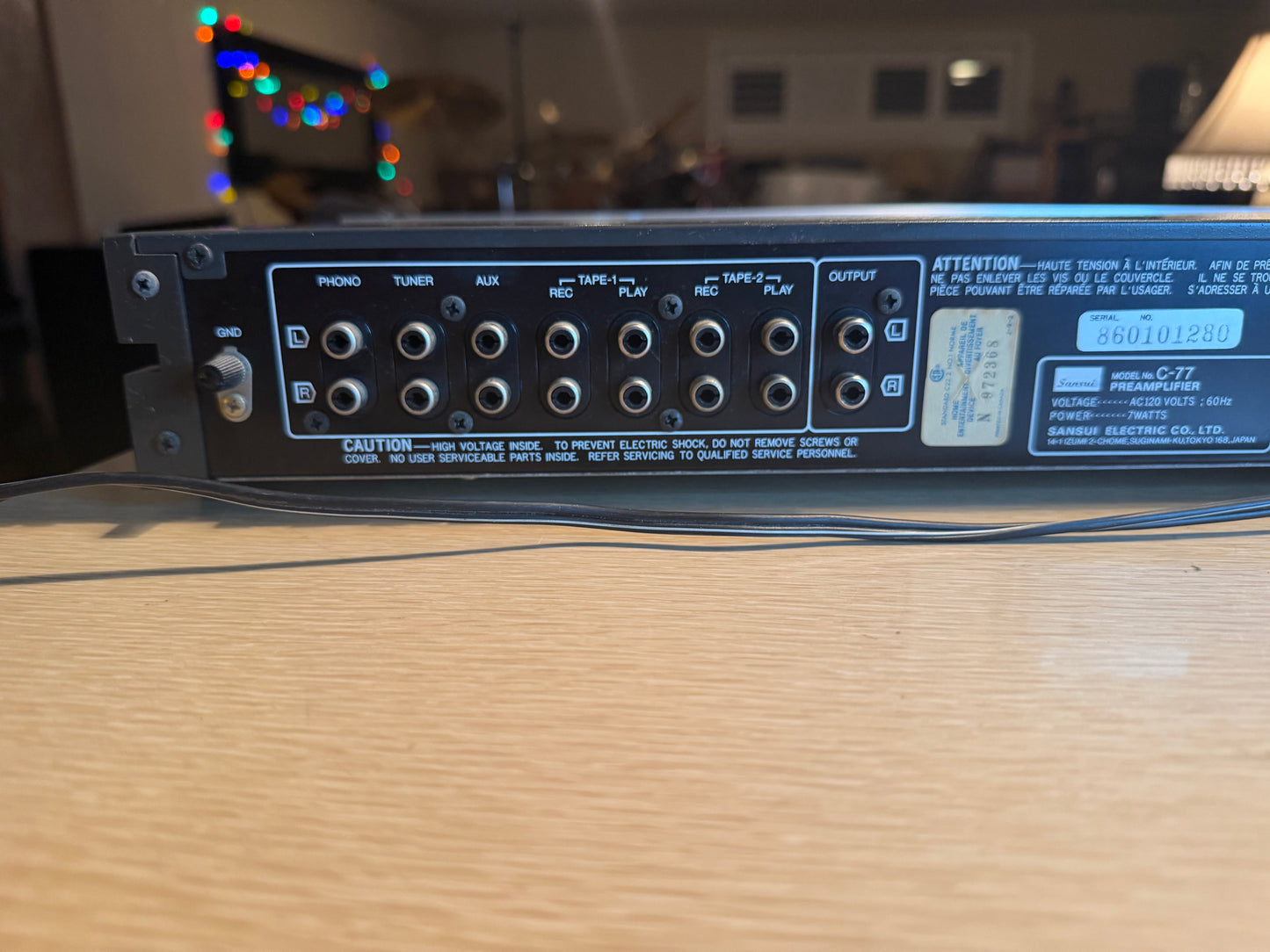 Beautiful Sansui C-77 Stereo Preamplifier Near Mint Freshly Serviced Very Rare🎶