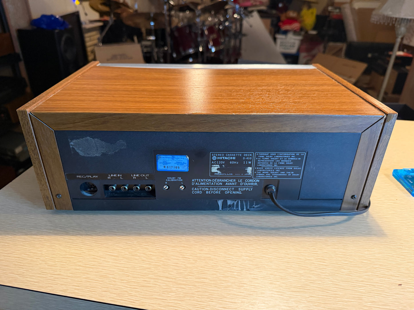 Hitachi Stereo Deck D-410 VU Metres Wooden Casing Fresh Full Servicing X Rare🎶