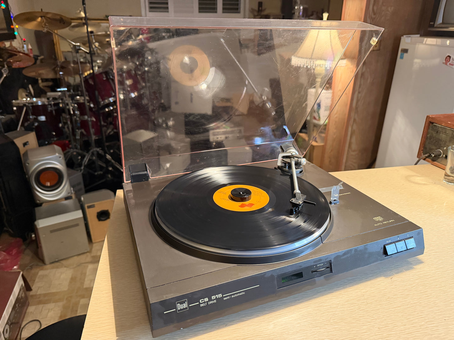 DUAL CS 515 Turntable Black with D71EE Cartridge in good condition Serviced Rare