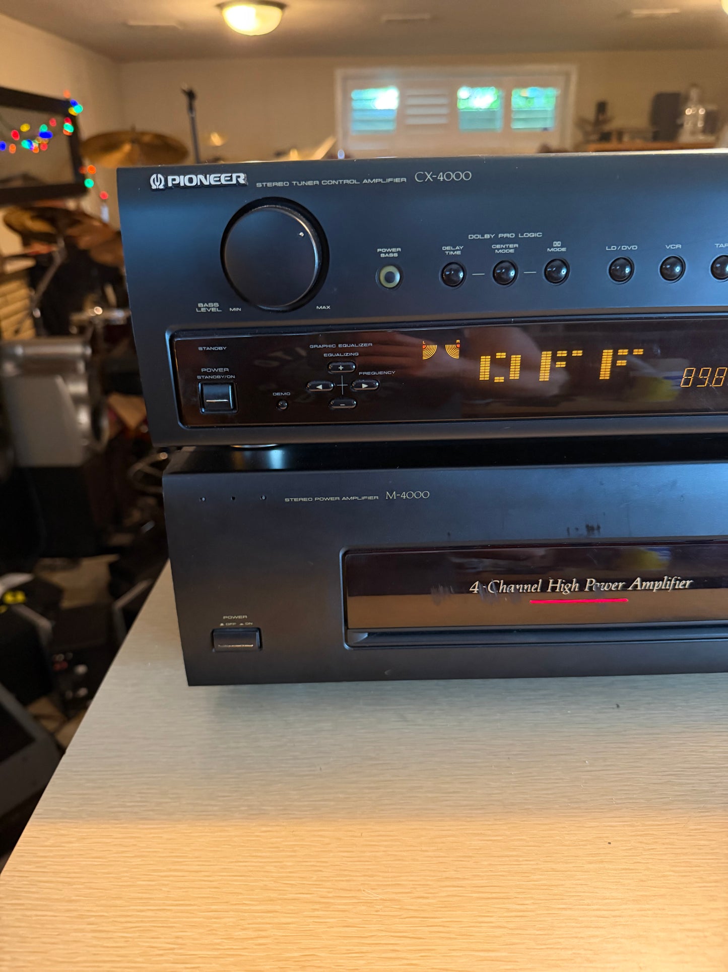 Pioneer M-4000 Power Amplifier & CX-4000 Stereo Preamp 100WPC Freshly Serviced🔥