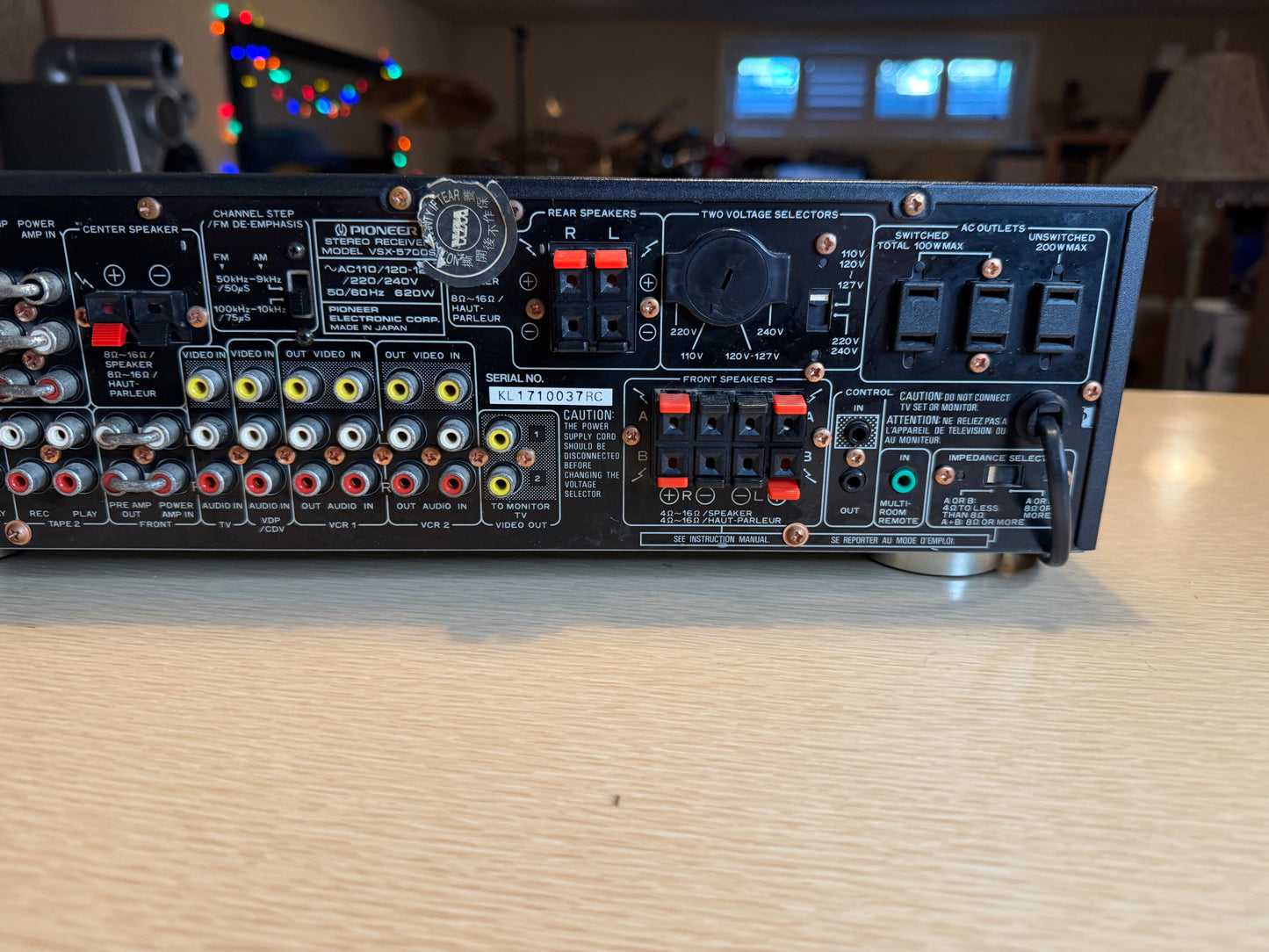 Pioneer VSX-5700S Audio / Video Stereo Receiver 105 WPC TANK Serviced V Rare🔥