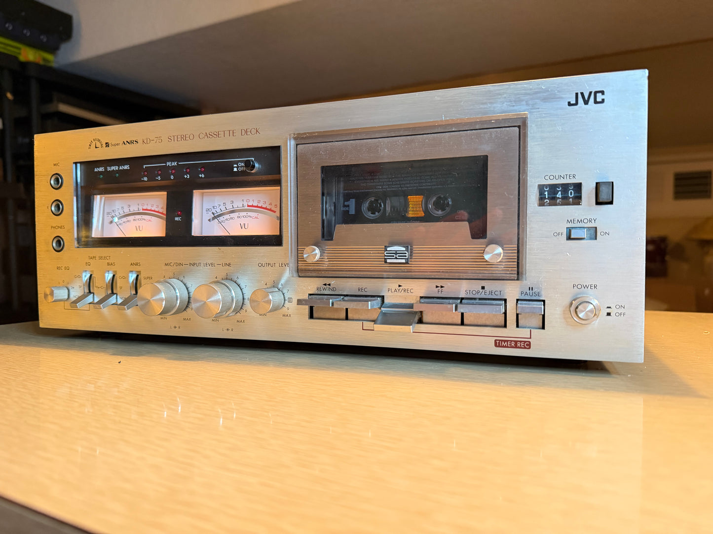 Vintage JVC KD-75 Stereo Cassette Tape Deck 1970s Made in Japan Fresh Service 🎶
