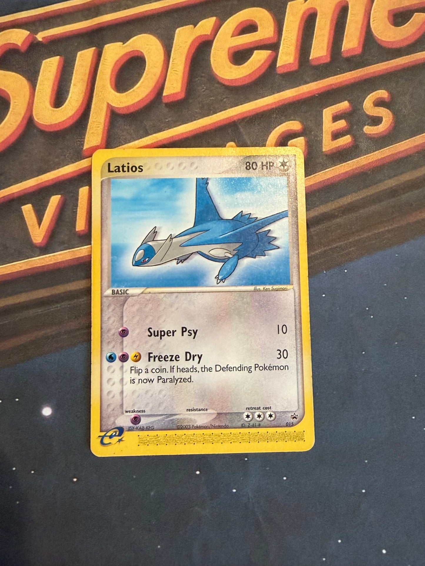 [MP] Latios 015 - Black Star Promo Non-Holo Card E-Series 2003 Nintendo