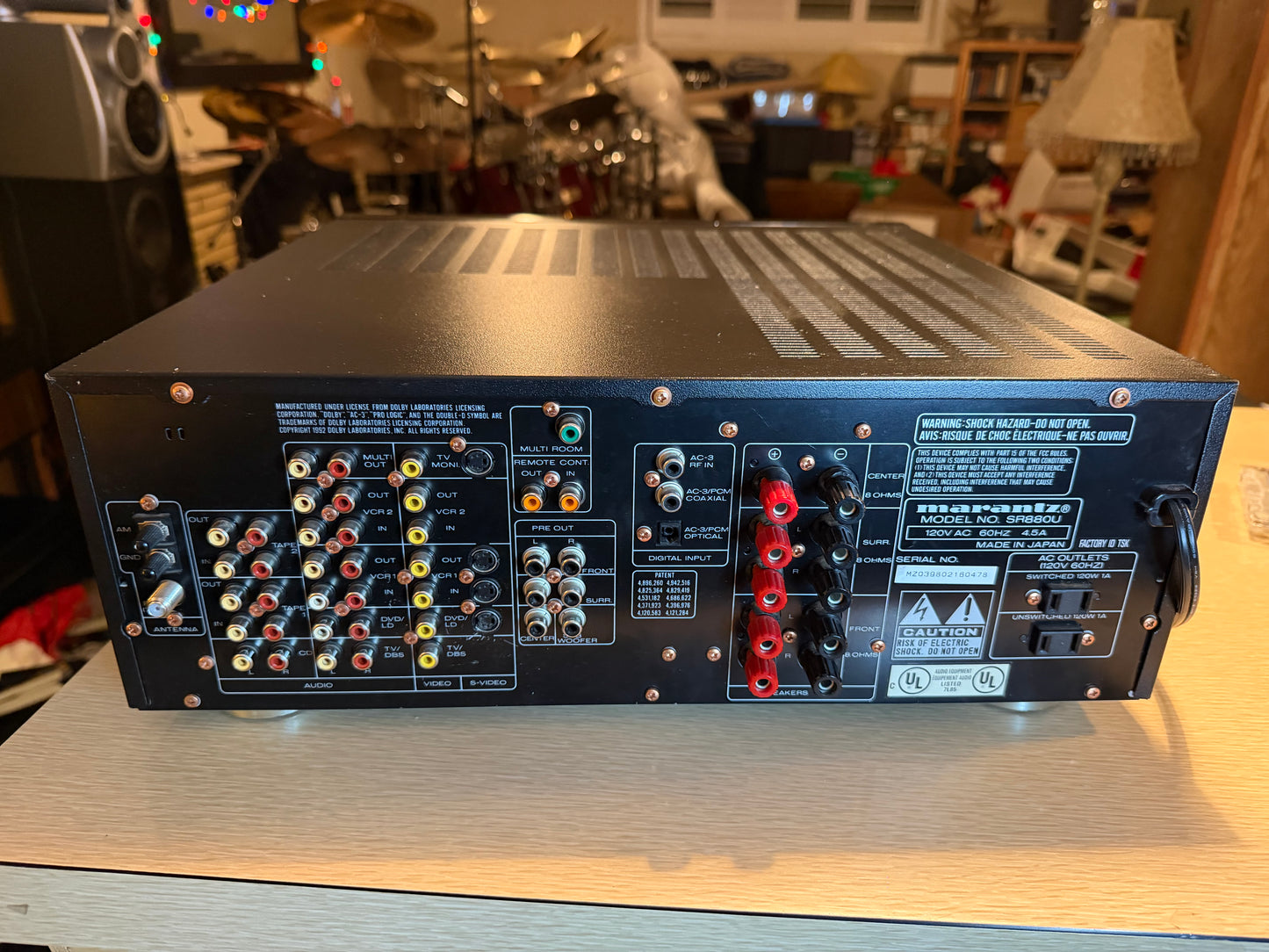Marantz SR880 Audio / Video Receiver Tested Full Fresh Service Rare 110 WPC TANK