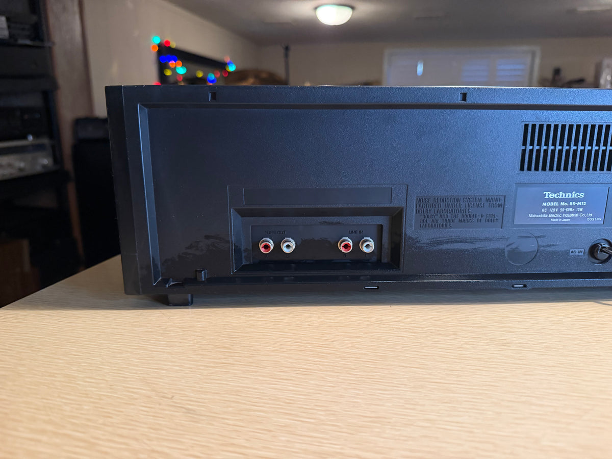 Vintage Technics M12 Stereo Cassette Deck Gray Fresh Service Excellent Shape🎶🔥