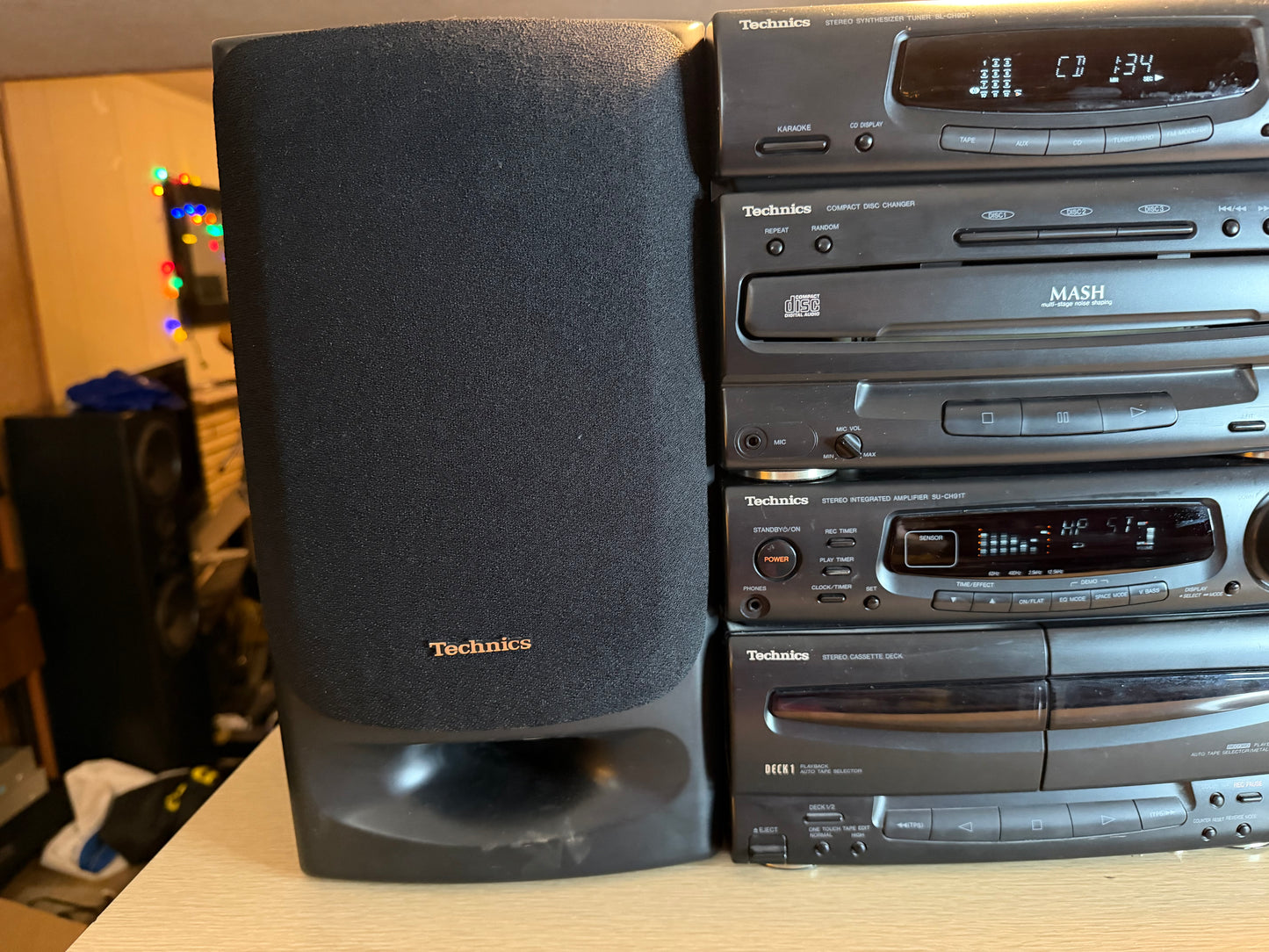 Technics SC-CH90t System SU-CH91T Cassette Deck Amp+SL-CH90T Tuner Cdp Serviced!