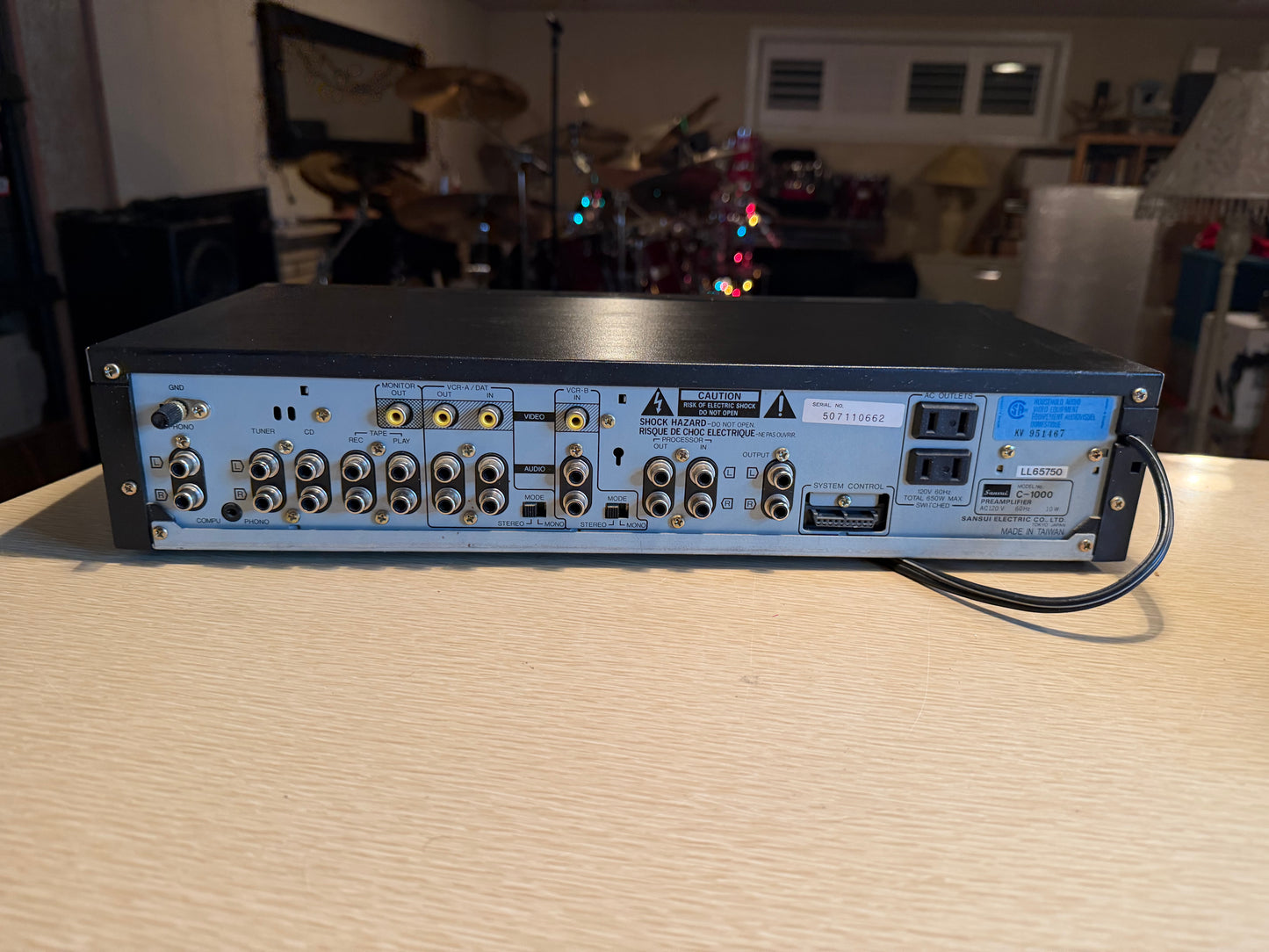 Sansui C-1000 Vintage Stereo Control Preamplifier Audio Component Fresh Service!