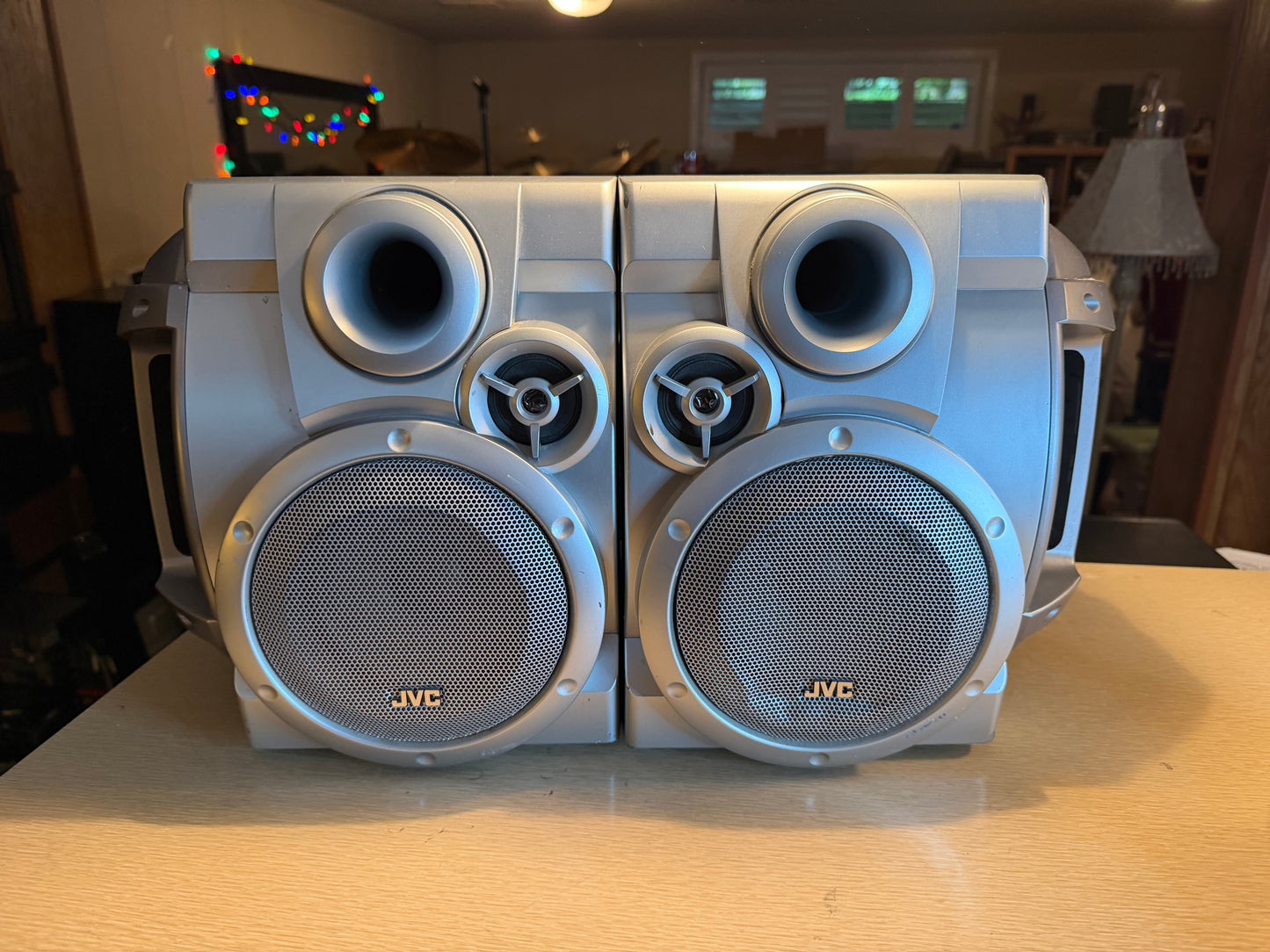 Rare JVC MX-G50 Extended Super Bass Compact Stereo 2 Speakers Only Tested Nice!