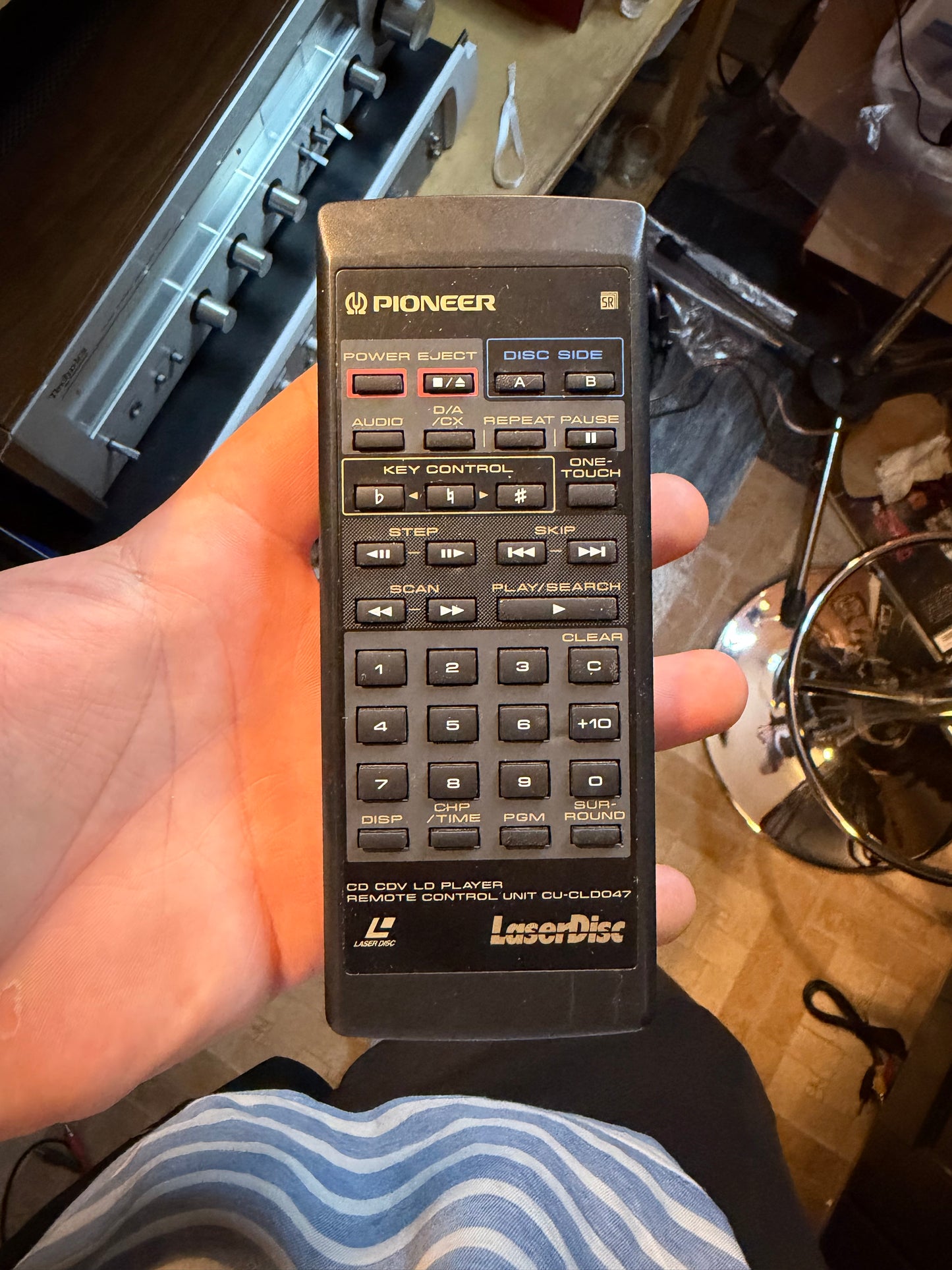 Vintage PIONEER Laser Disc Player CLD-S201 Tested & Working! Great Cond + Remote