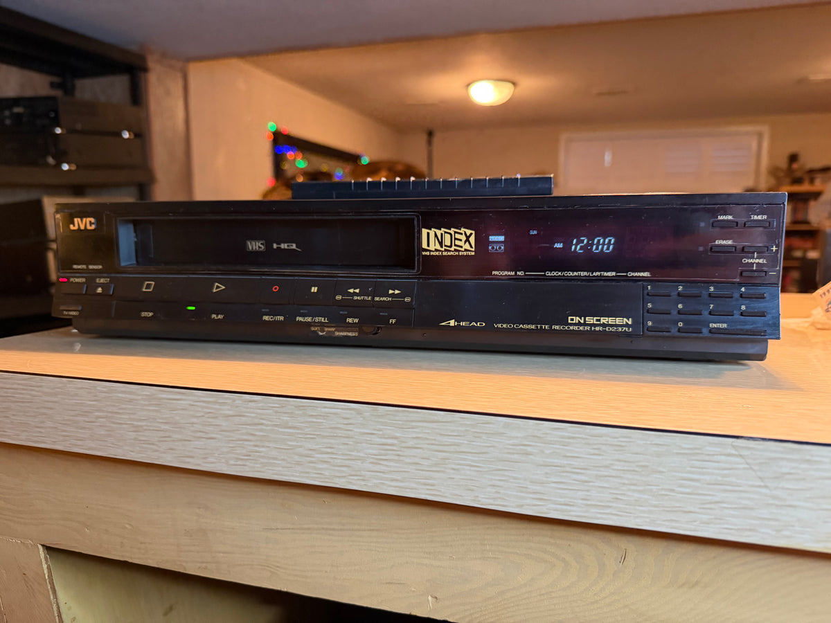 JVC HR-D237U 4-Head VHS VCR Player Recorder Tested Working Remote Bundle Rare🔥
