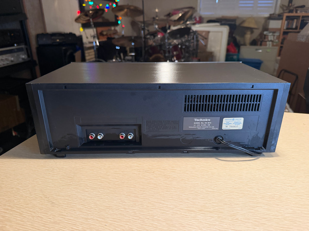 Vintage Technics M12 Stereo Cassette Deck Gray Fresh Service Excellent Shape🎶🔥