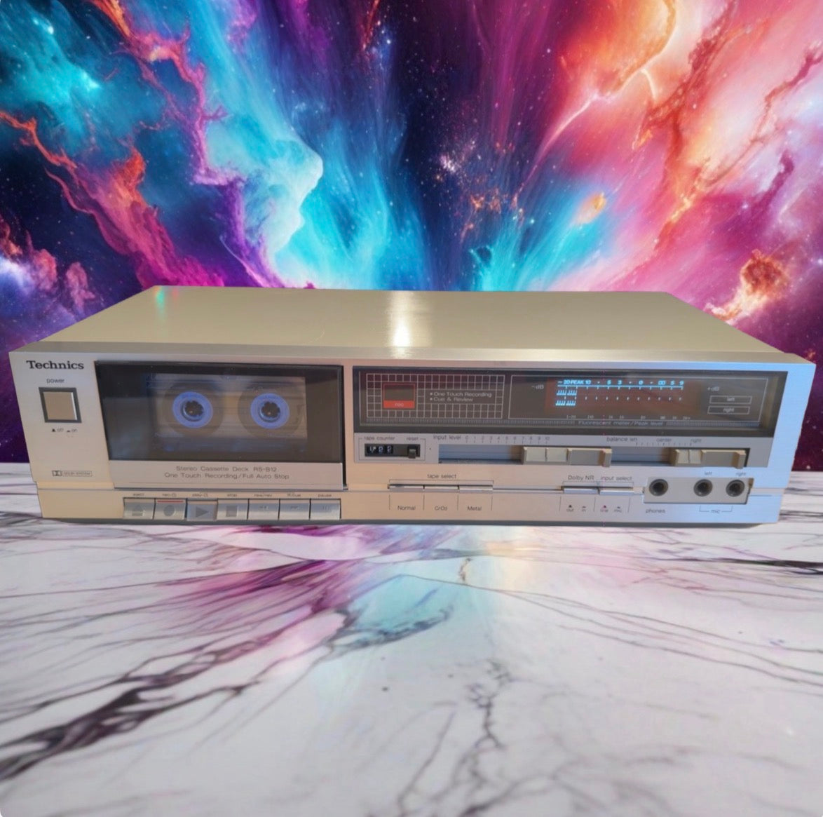 Vintage Cassette Deck Technics RS-B12 Silver Full Fresh Service Crisp Sound🎶🔥