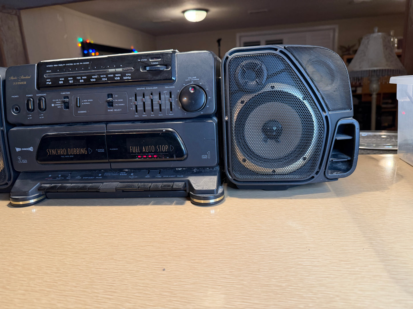 Vintage 90s FISHER PH-W3000 Stereo Portable High Fidelity System Boombox Working