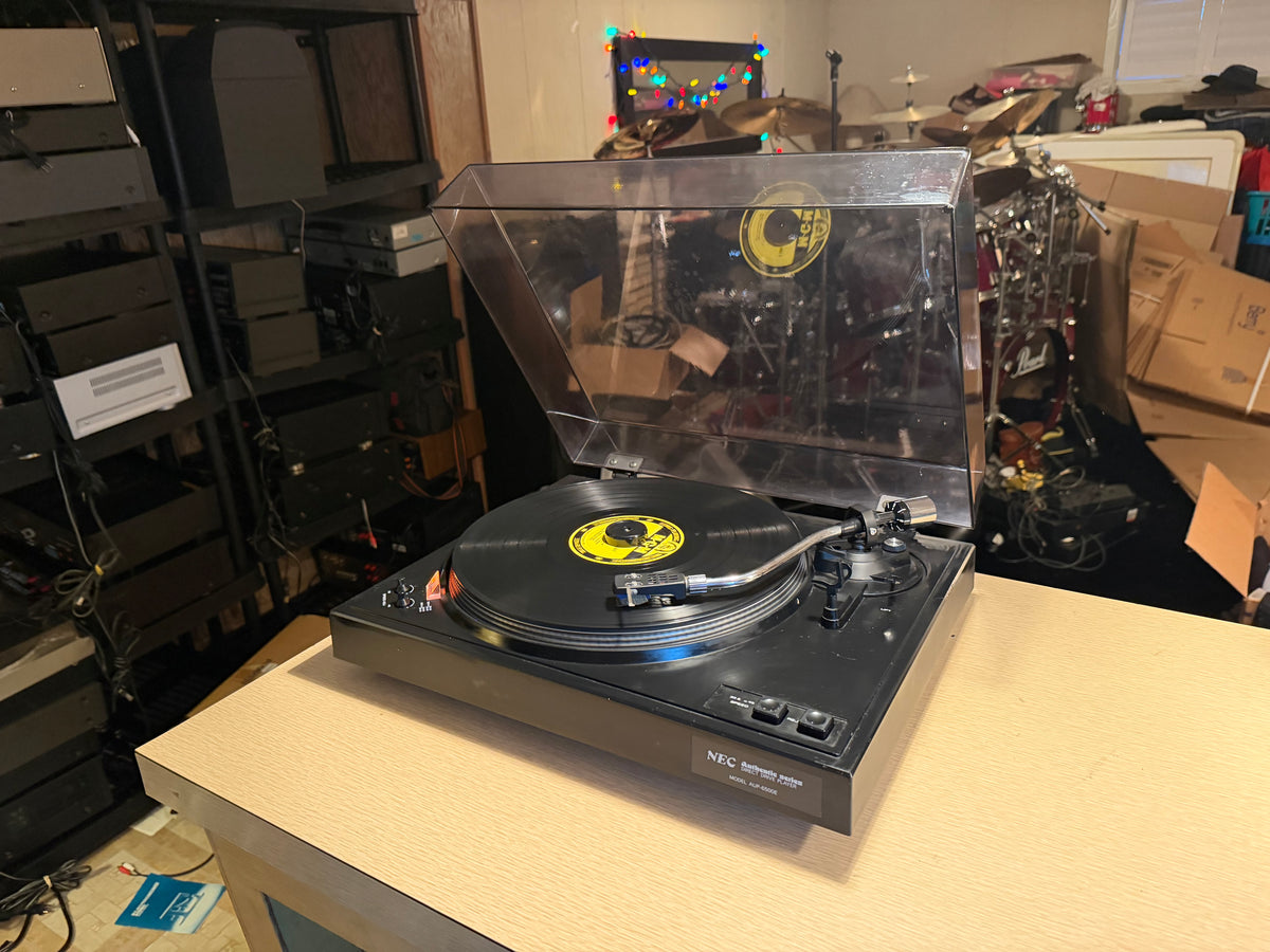 NEC Authentic Series AUP-6500E Direct Drive Turntable Fresh Service Works Great!