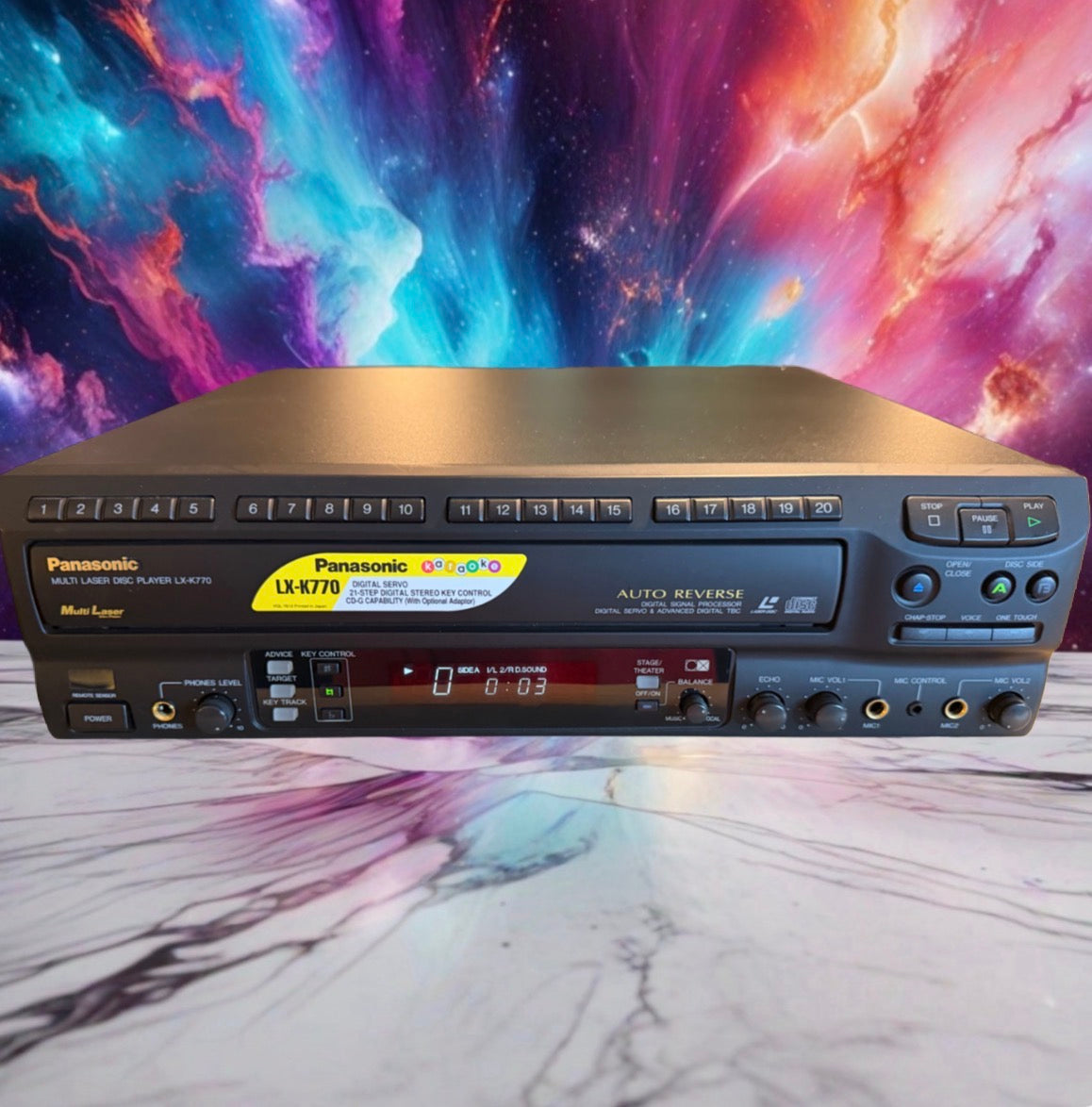 Panasonic LX-K770 Auto-Reverse LD CD Player Mint Condition Fully Tested