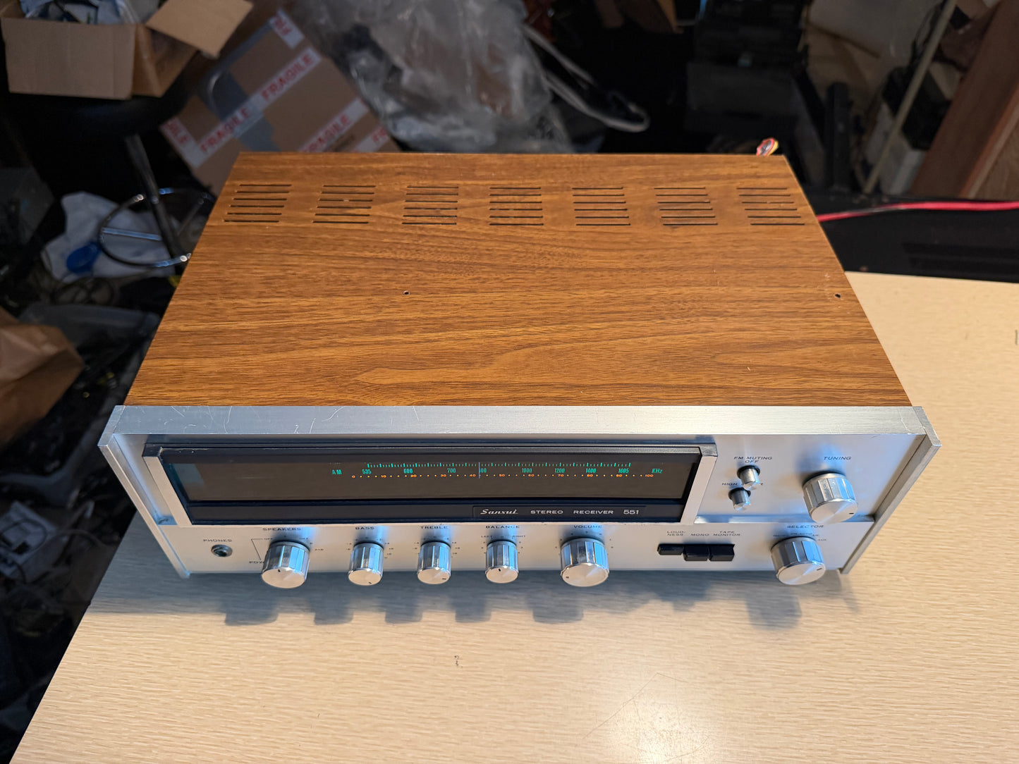 Sansui 551 Stereo Receiver - 1974 Vintage Full Fresh Service Crisp Sound Wow🔥🎶