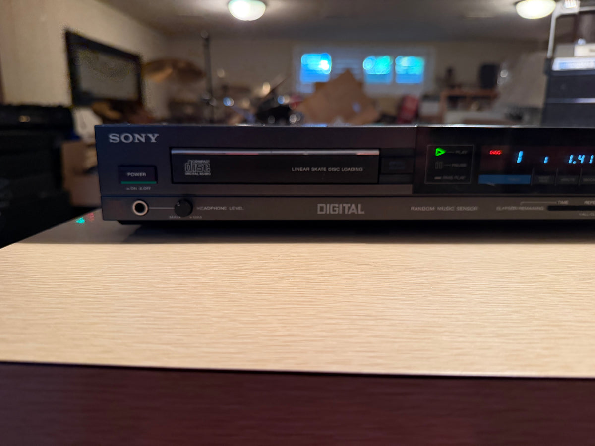 Vintage Sony CDP-70 Compact Disc Player 1986 Digital Tested New Belts Beauty🎶🔥