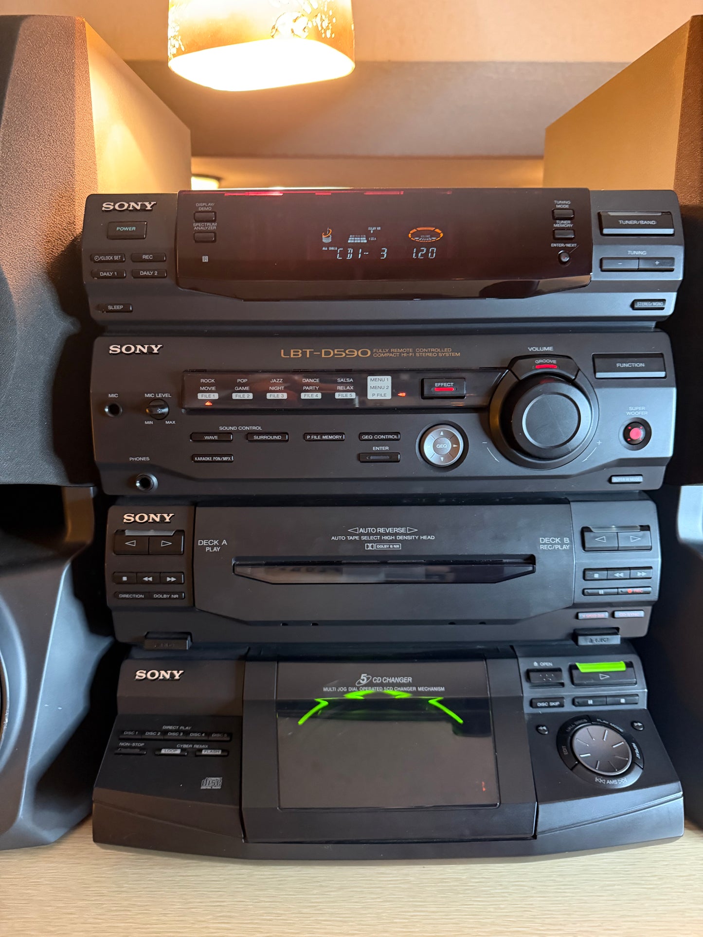 Vintage Sony LBT-D590 Model HCD-D590 Stereo System Tested Fully Functional 🔥
