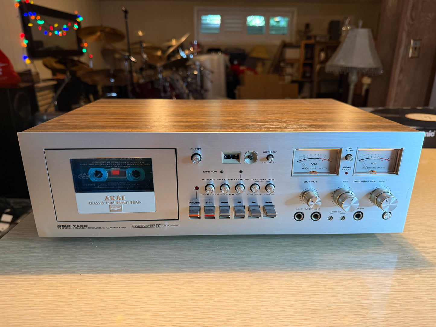Akai GXC-740 3 Head Cassette Deck EXCELLENT Freshly Serviced Vinyl Finish Wow🎶