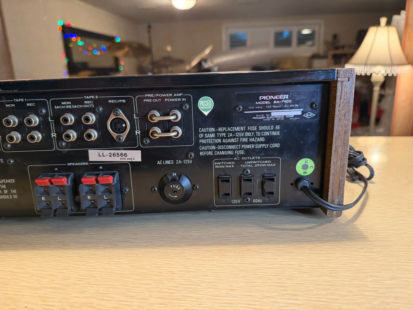 Rare Pioneer SA-7100 Integrated Amplifier Silver Face VTG Full Fresh Service🎶🔥