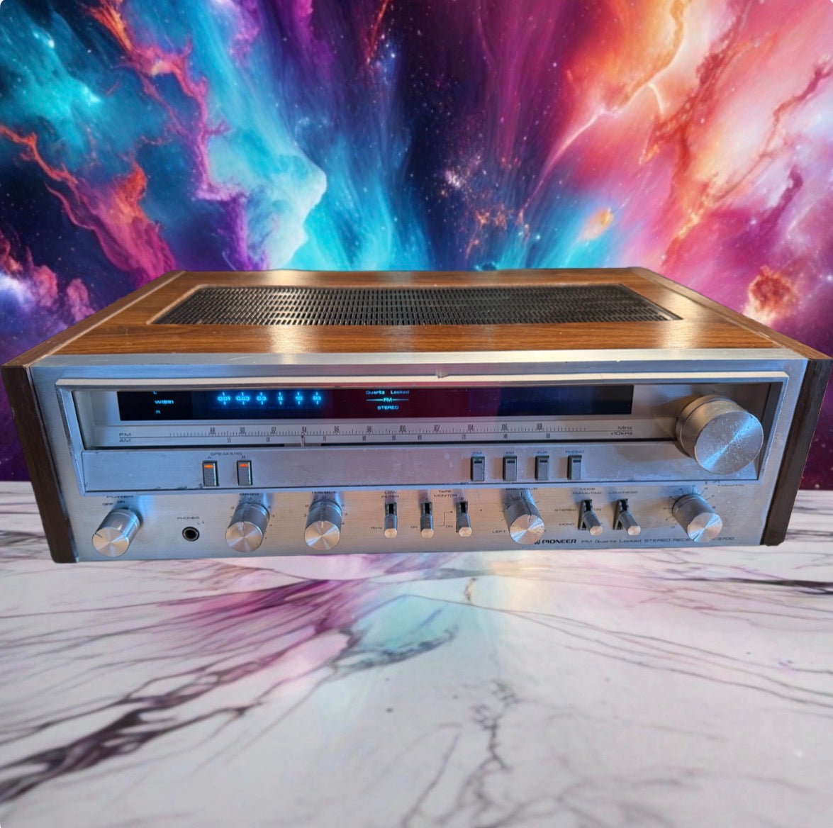 Vintage Pioneer SX-3700 Stereo AM/FM Receiver FRESH Service New Bulbs Rare Beaut