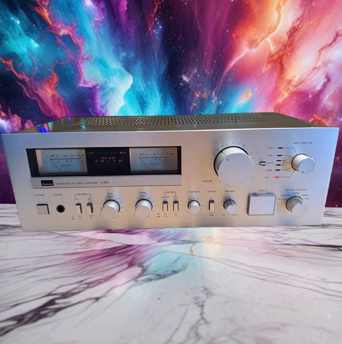 MINT Sansui A-80 Vintage Integrated DC Servo Stereo Amplifier 65WPC Serviced🔥🎶