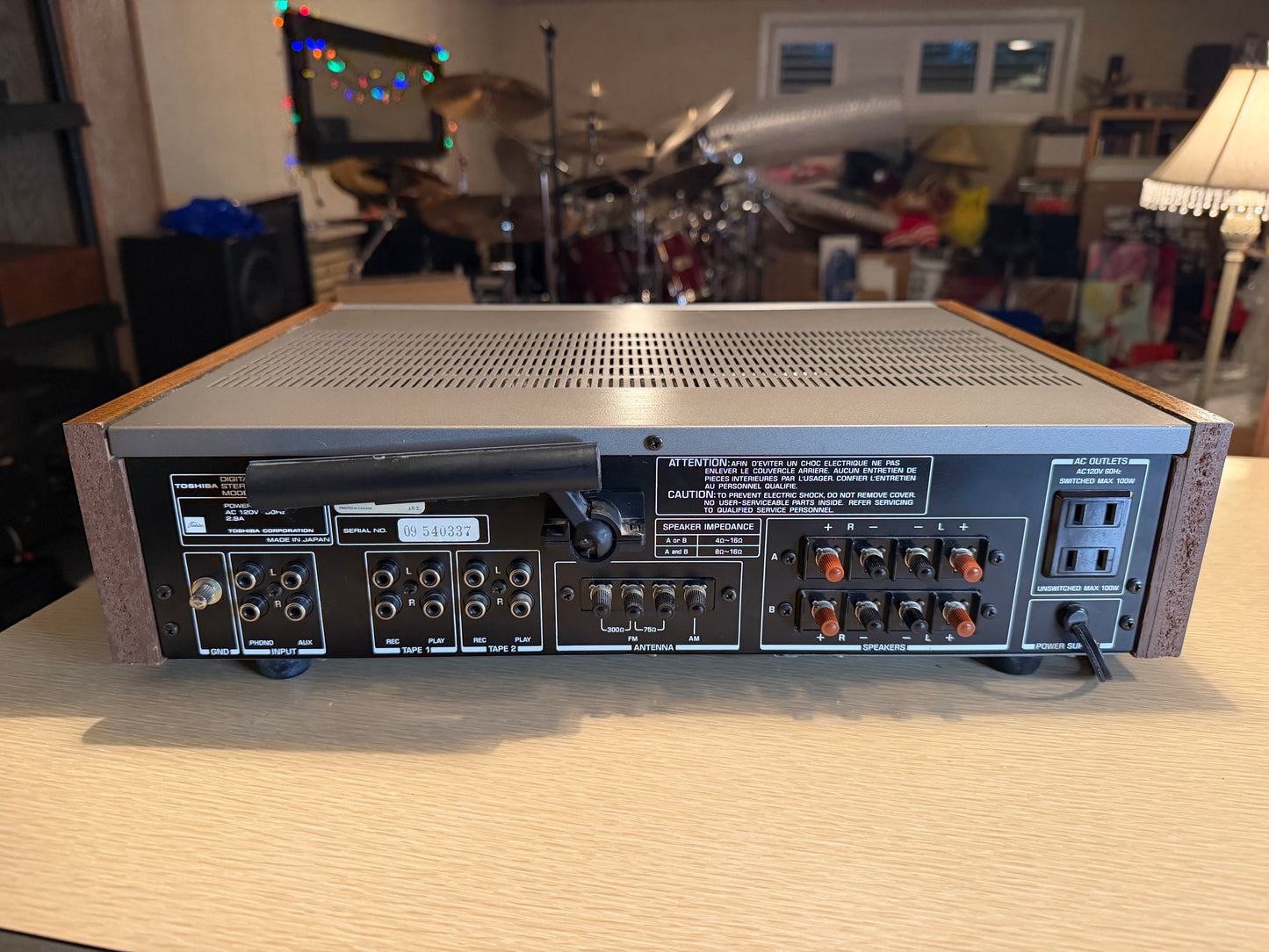 Aurex Digital Synthesizer Stereo Receiver Model SA-S55 FRESH Service 55WPC RaRe