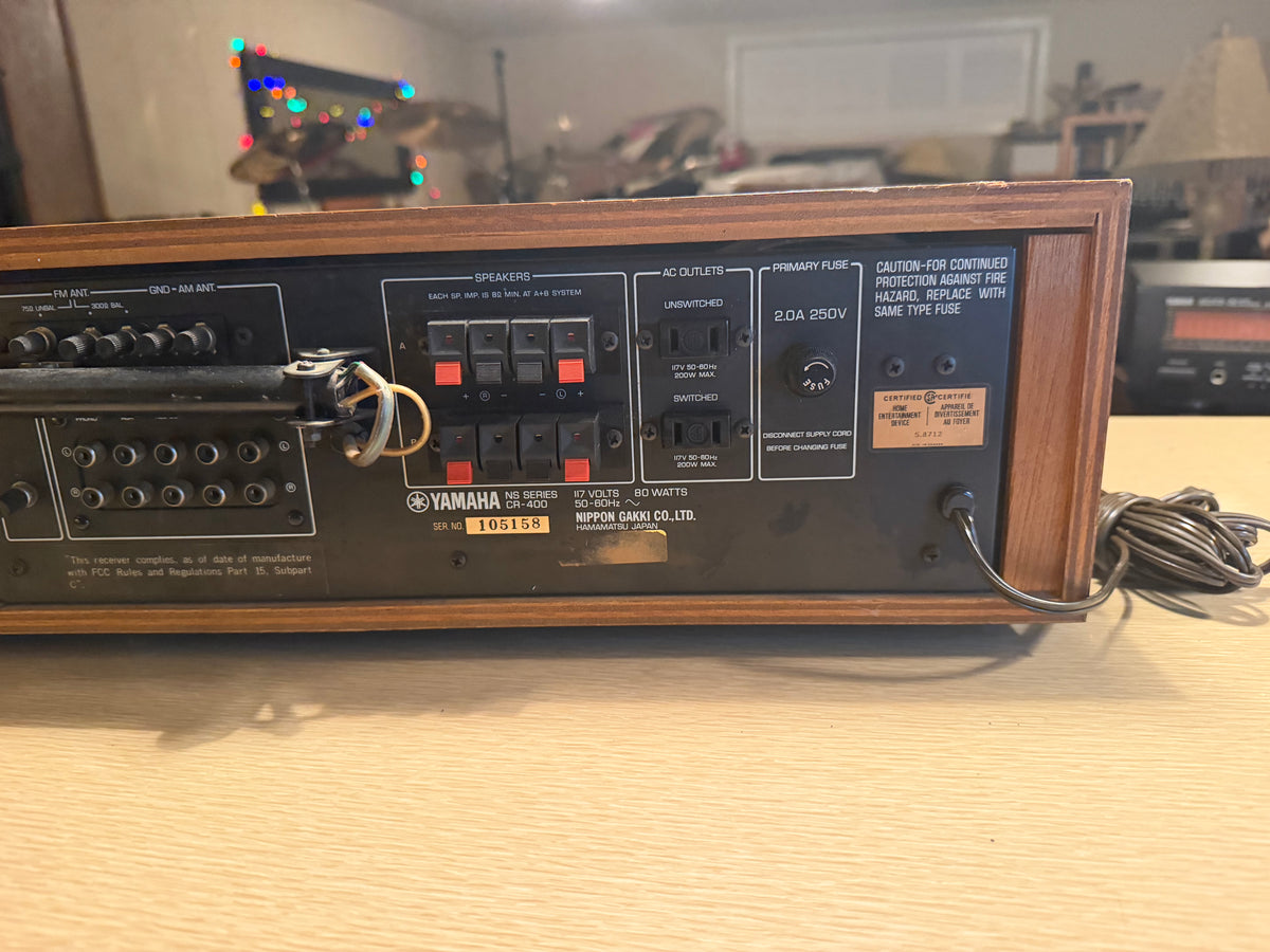 Vintage Yamaha CR-400 Natural Sound Receiver-Pristine Condition Fresh Service🎶