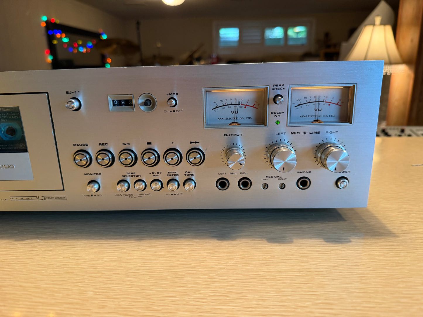 AKAI GXC-760D Stereo Cassette Deck 3heads 3motors AC100V 50Hz/60Hz 50W Serviced!