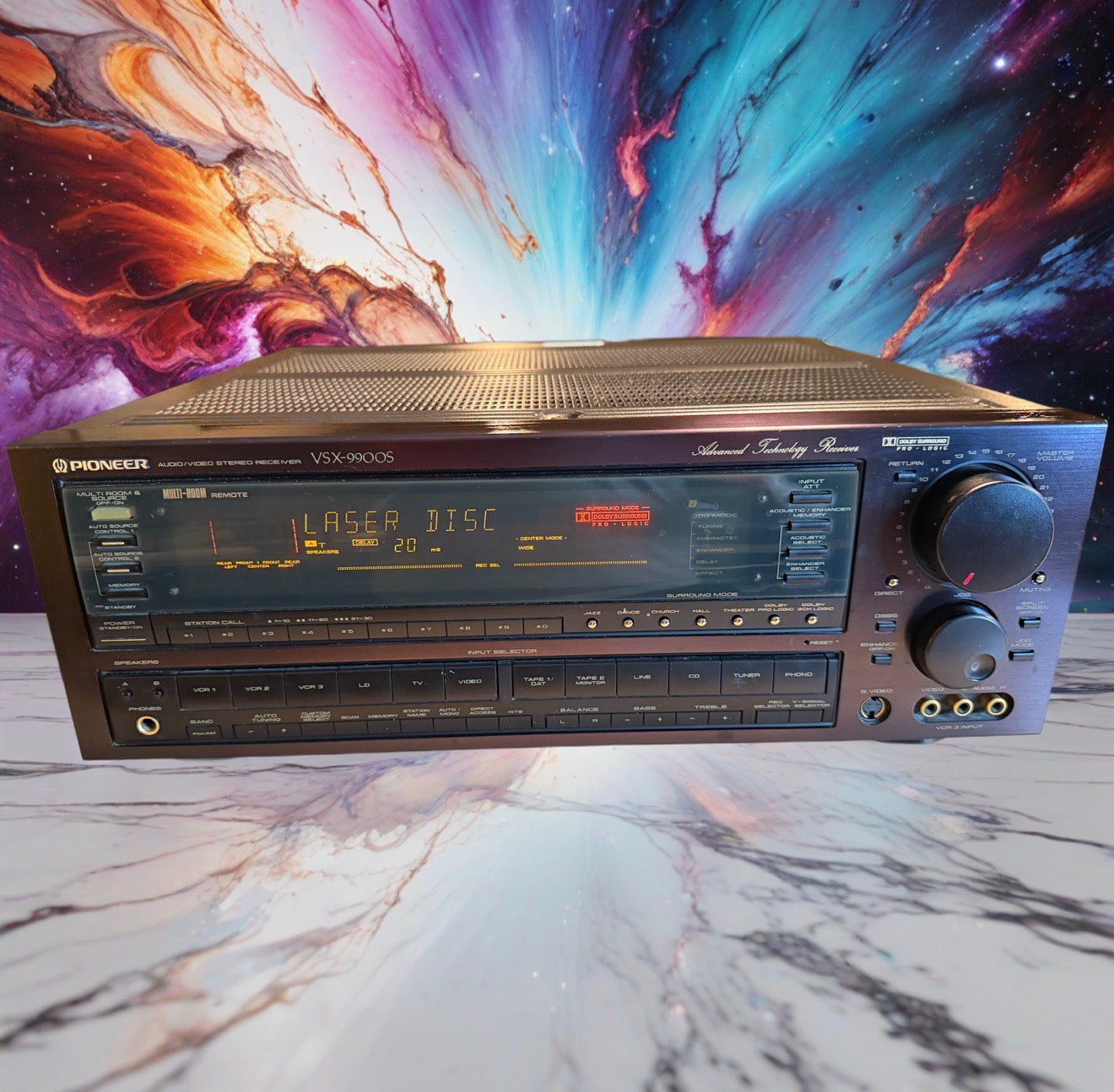 Pioneer VSX-9900s MONSTER Stereo Rare Dark Red Faceplate FRESH SERVICE 125WPC🔥