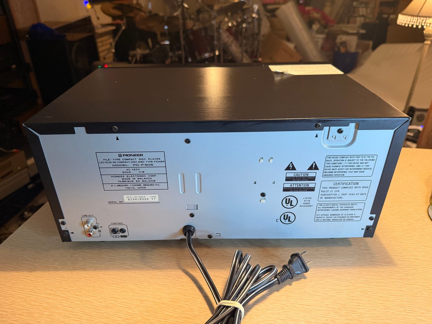 Pioneer PD-F505 CD Player Changer 25 Disc File - Serviced & Cleaned W/ Remote🔥