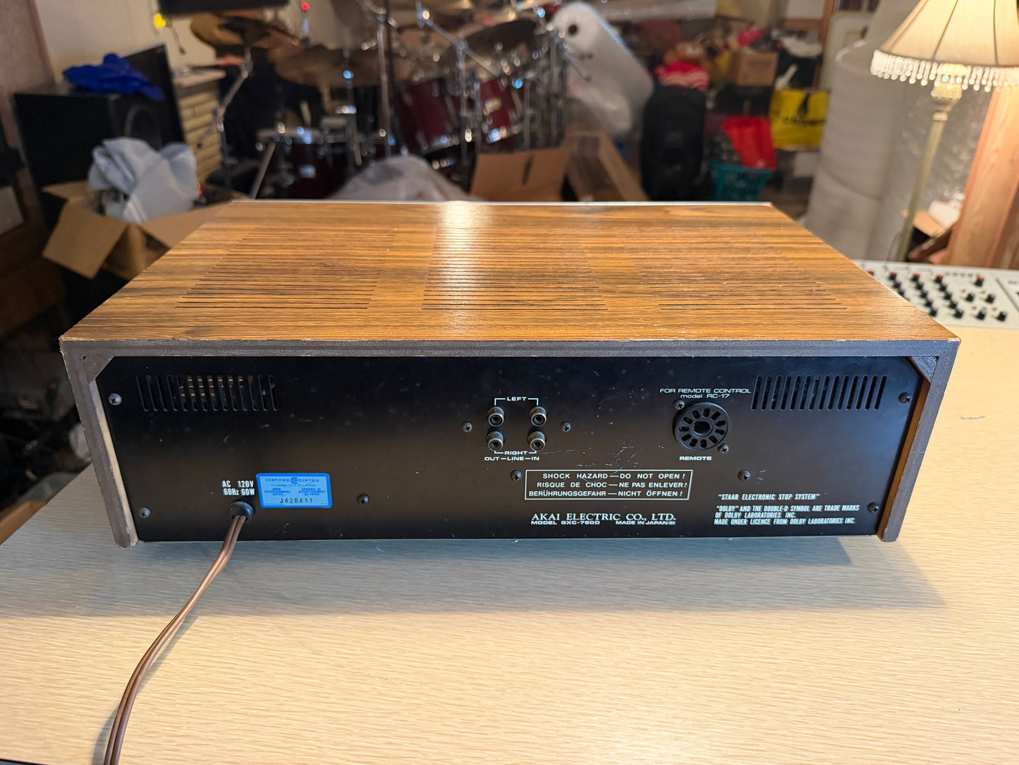 AKAI GXC-760D Stereo Cassette Deck 3heads 3motors AC100V 50Hz/60Hz 50W Serviced!