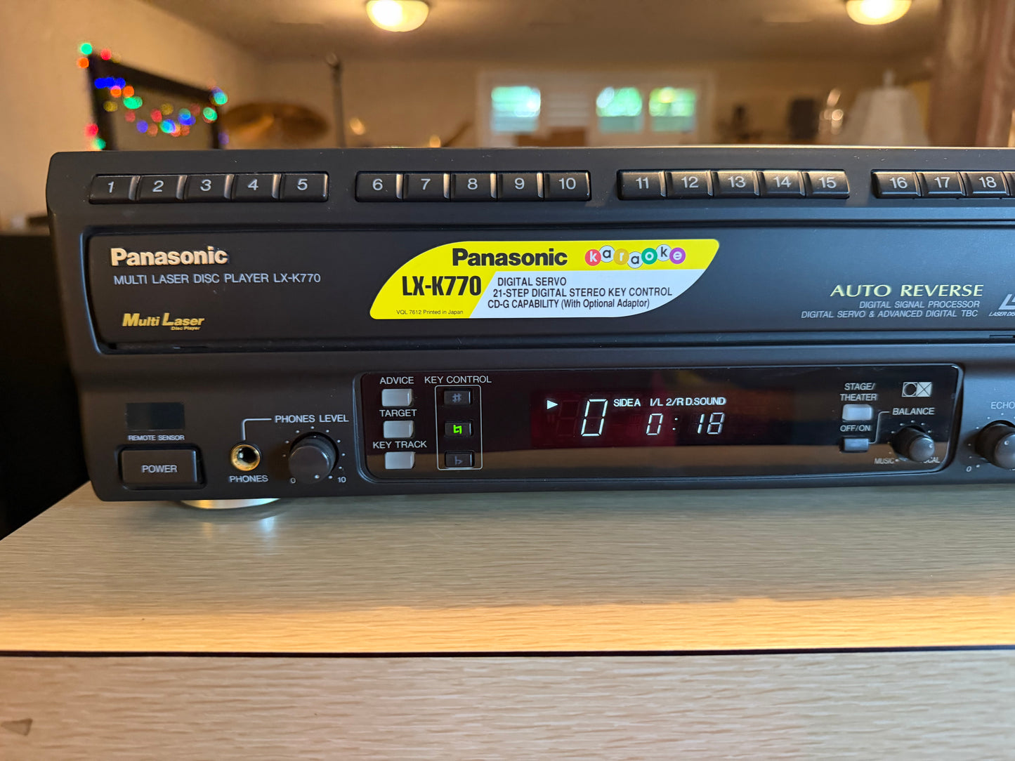Panasonic LX-K770 Auto-Reverse LD CD Player Mint Condition Fully Tested