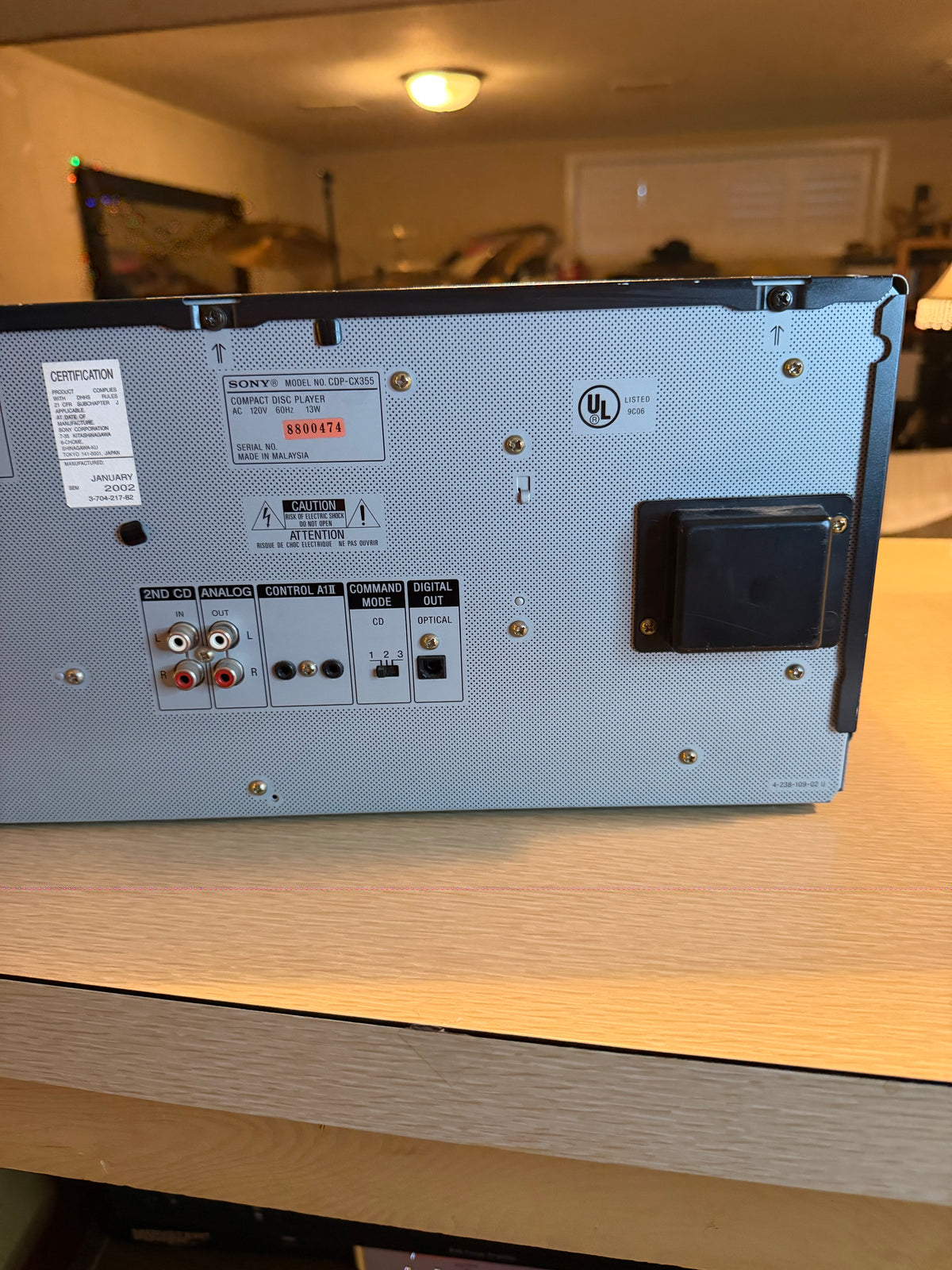 Sony CDP-CX355 300 Disc CD Player Changer - Belts Replaced, Serviced, + Cleaned!
