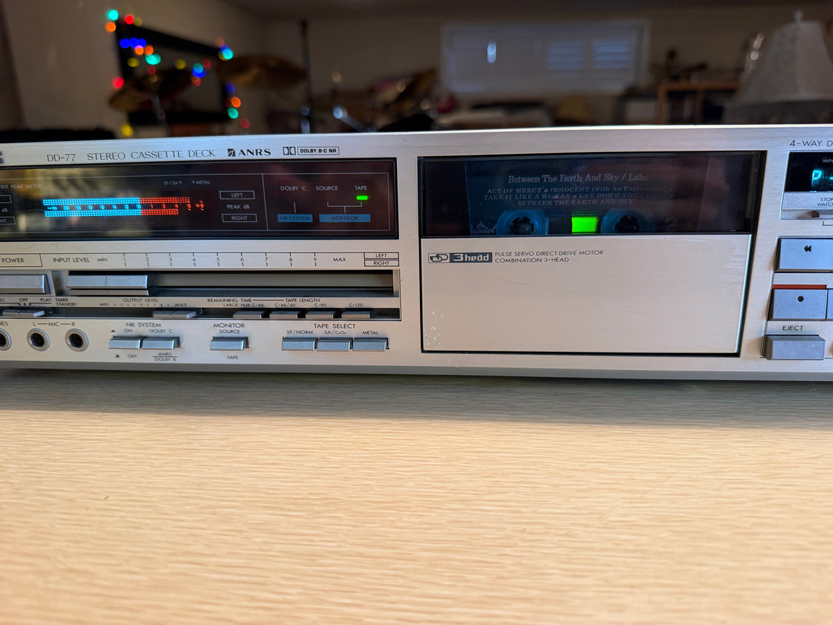 Vintage JVC DD-77 3 Head High Fidelity Stereo Cassette Deck Freshly Serviced🎶🔥