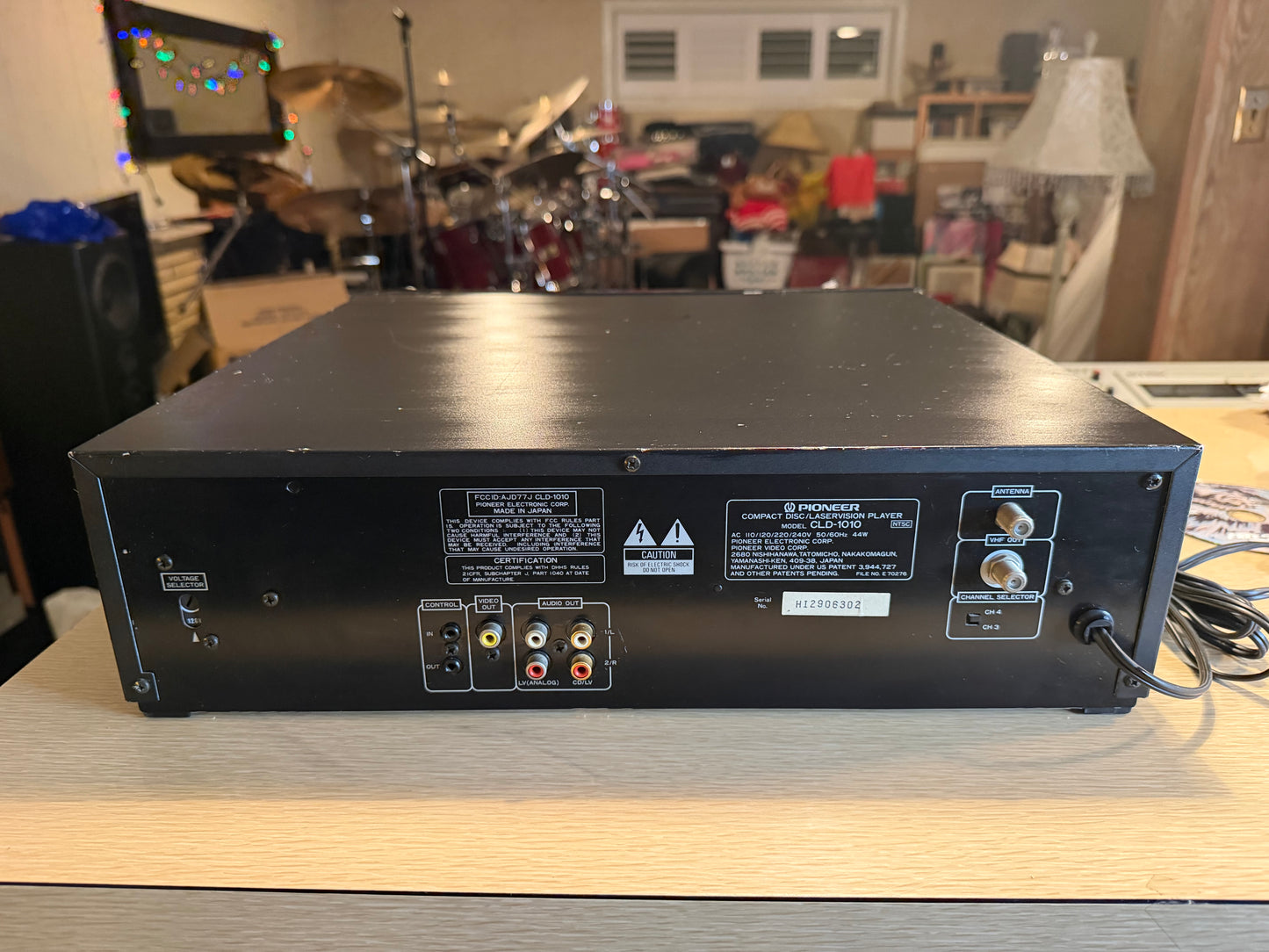 Pioneer CLD-1010 High Fidelity Laserdisc Player Serviced With Remote Very Rare🔥