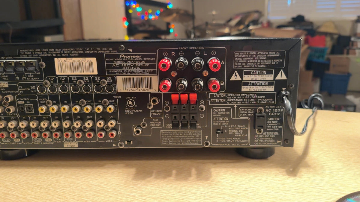 Vintage Pioneer VSX-D608 500 Watt Av Receiver – Home Theatre Stereo Serviced🔥🎶